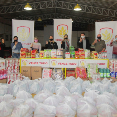 Mais uma tonelada de alimentos é doada pela Vence Tudo para instituições de Ibirubá/RS