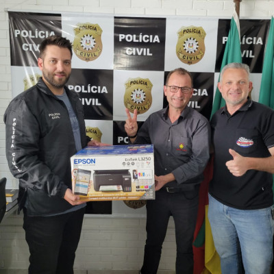 Vence Tudo doa impressora para Polícia Civil de Tapera
